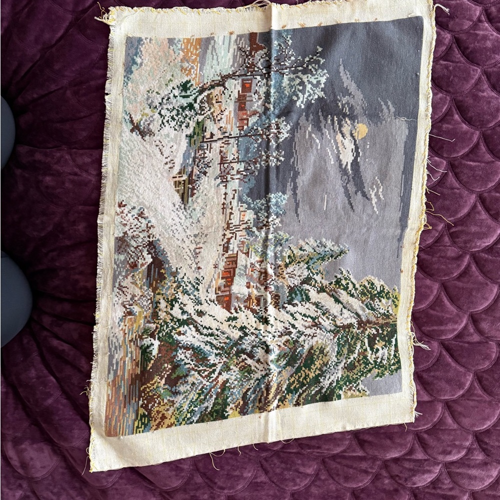 Fine needlepoint art - set of 5